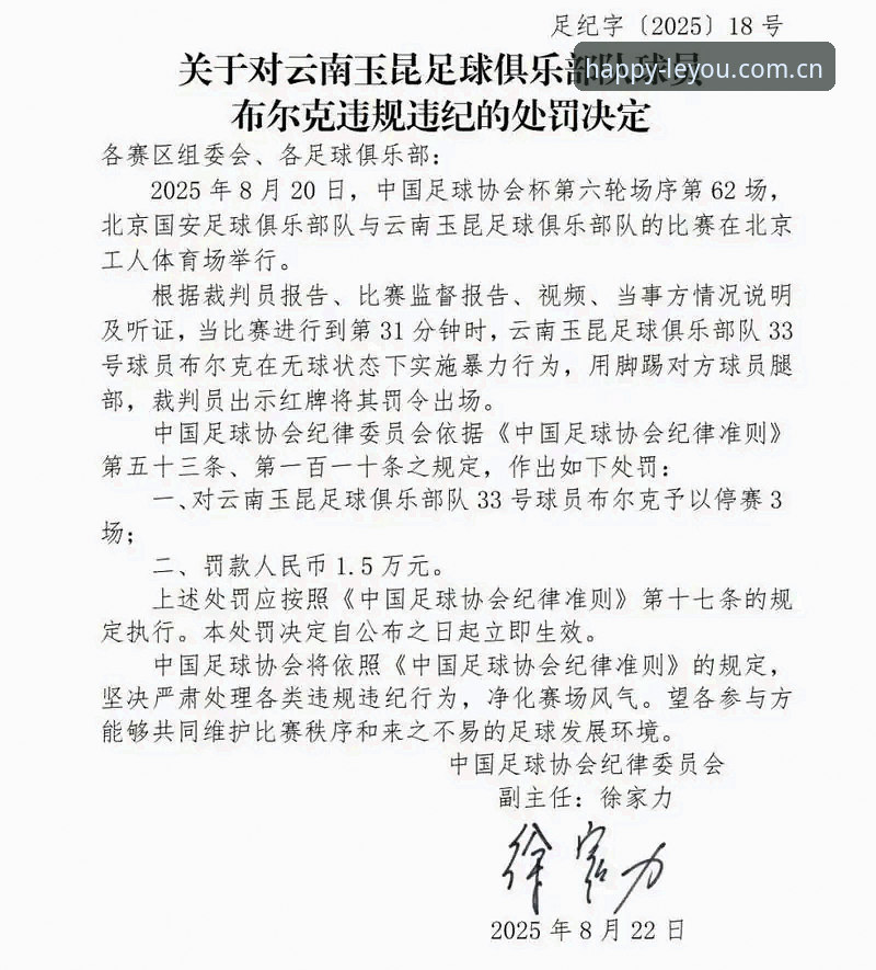 揭秘足协第三批禁足名单背后：老球迷在乐游体育平台看到的不止是处罚